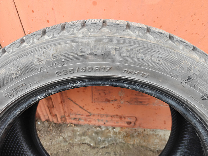 Продаю шины. Состояние: б/у .Размер 225/50R17 M/S. Глубина протектора 6 mm. Использовались 1, 5... Rīga - foto 1