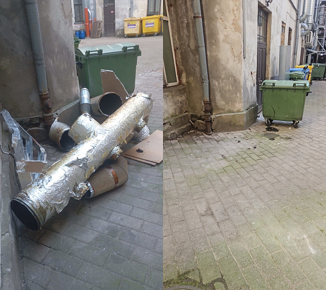 Būvniecības atkritumu izvešana (Rīga, Rīgas rajons): atkritumu maisu, reģipša, kartona, DSP,... Rīga - foto 2