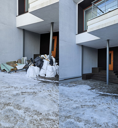 Būvniecības atkritumu izvešana (Rīga, Rīgas rajons): atkritumu maisu, reģipša, kartona, DSP,... Rīga - foto 5