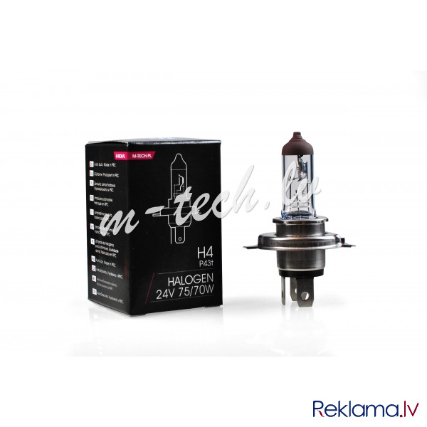 Z904 - M-TECH Halogen bulb H4 24V/75/70W Рига - изображение 1