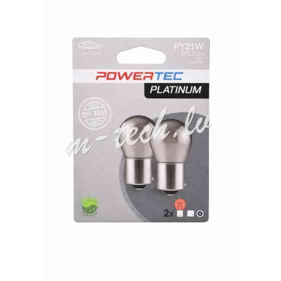 PTZCH36-02B - Powertec Platinum BAU15s PY21W S25 21W 12V CHROME Blister Rīga