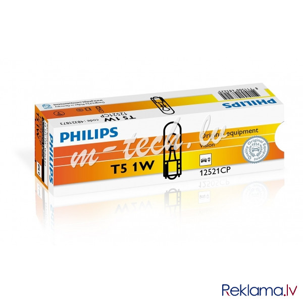 PH 12521CP - Philips W1W W2x4.6d WB T5 12V 1W CP Rīga - foto 1