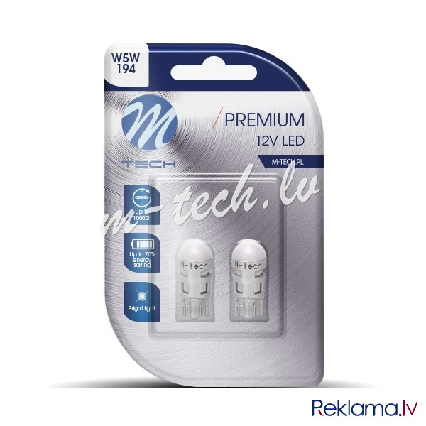 LB106Y - Blister 2x LED L106Y - W5W 1xSMD3030 Yellow Rīga - foto 1