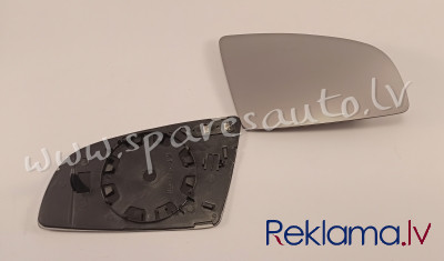 1334551E - 8E0857536C, 8E0857536D heated, convex, chrome R - Spoguļa Stikls Ar Pamatni - AUDI A4  B6 Rīga - foto 1
