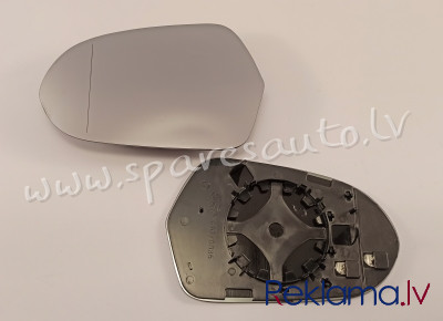 13E1545E - 4G0857535B heated, aspherical, chrome L - Spoguļa Stikls Ar Pamatni - AUDI A6  4G/C7 (201 Rīga - foto 1