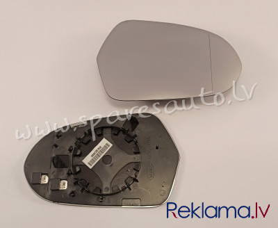 13E1555E - 4G0857536B heated, aspherical, chrome R - Spoguļa Stikls Ar Pamatni - AUDI A6  4G/C7 (201 Rīga - foto 1