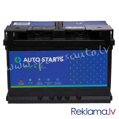 5-577400 - Akumulators AUTO STARTS HIGH ENERGY 12V 77Ah 760A (EN) 278x175x190 0/1 - Akumulators - UN Rīga - foto 1