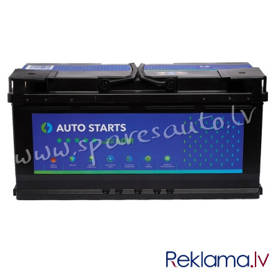 5-605901 - Akumulators AUTO STARTS HIGH ENERGY AGM 12V 105Ah, 950A (EN) 393x175x190 0/1 - Akumulator Rīga - foto 1