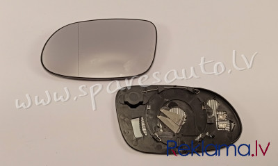 500554-E - 6423700; 1708100121; A1708100921; B66818421 heated, aspherical, chrome L - Spoguļa Stikls Рига - изображение 1