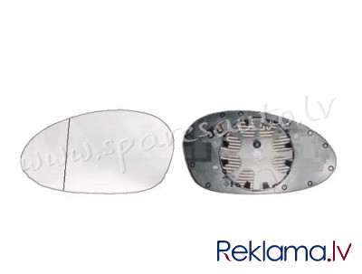 6411541 - OEM: 51167132735; 5516745267 heated, aspherical, chrome L - Spoguļa Stikls Ar Pamatni - BM Rīga - foto 1
