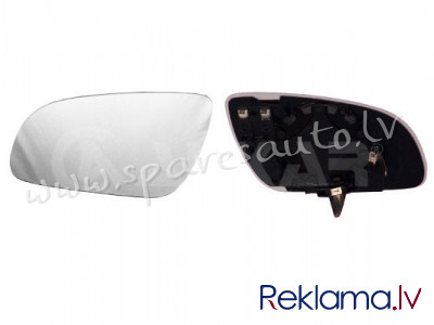 6412788 - 8D0857536D 02->07, heated, convex, blue R - Spoguļa Stikls Ar Pamatni - AUDI A8  D3 (2002- Rīga - foto 1