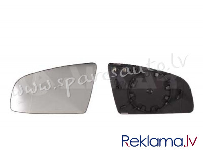 6423503 - 8E0857535E, 1334541 heated, aspherical, chrome L - Spoguļa Stikls Ar Pamatni - AUDI A4  B6 Rīga - foto 1