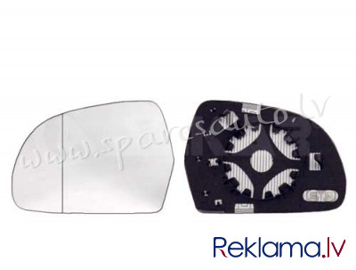 6432795 - heated, convex, chromed R - Spoguļa Stikls Ar Pamatni - AUDI A4/S4  B8 (2008-2011) Рига - изображение 1