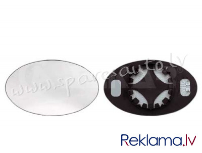 6433952 - 6433952; 51167058059; 51167058060 heated, convex, chrome, 02-> L=R - Spoguļa Stikls Ar Pam Рига - изображение 1