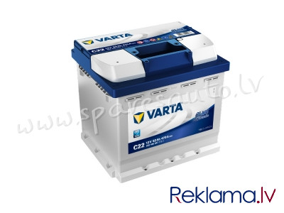 7-552400 - Akumulators VARTA BLUE DYNAMIC C22 12V 52Ah 470A (EN)207x175x190 0/1 - Akumulators - UNSO Рига - изображение 1