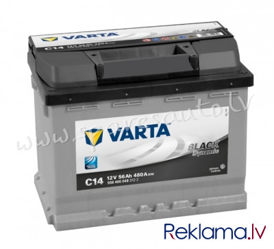 7-556400 - Akumulators VARTA BLACK DYNAMIC C14 12V 56Ah 480A (EN) 242x175x190 0/1 - Akumulators - UN Рига - изображение 1