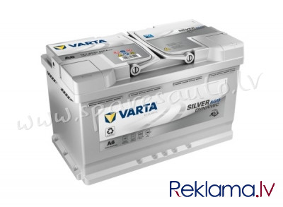 7-580901080 - Akumulators VARTA Silver Dynamic xEV AGM A6 12V 80Ah 800A(EN) 315x175x190 0/1 - Akumul Рига - изображение 1