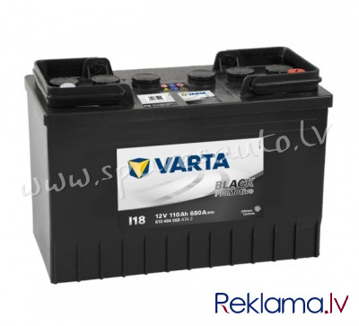7-610404068 - Kravas a/m akumulators  VARTA PROMOTIVE BLACK I18 12V 110Ah 680A (EN), 347x173x234, 0/ Rīga - foto 1