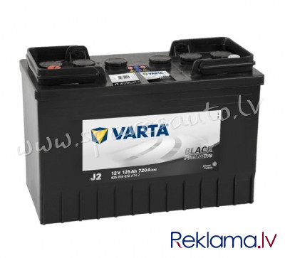 7-625014 - Kravas a/m akumulators VARTA PROMOTIVE BLACK J2 12V 125Ah 720A (EN) 349x175x290 1/1 - Aku Rīga - foto 1