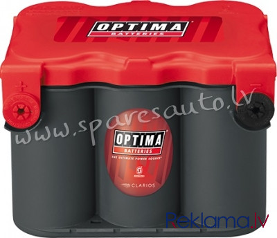 8078-209 - 549424 Akumulators OPTIMA 12V 50Ah RFT-4.2 815A(EN) 254x185x184mm 1/skrūves klemme sānā - Rīga - foto 1