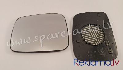 9566555E - heated, convex, chrome, only for electro mirror R - Spoguļa Stikls Ar Pamatni - VW TRANSP Rīga - foto 1