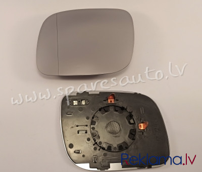 9580545E - OEM 7L6857521 heated, aspherical, chrome L - Spoguļa Stikls Ar Pamatni - VW TOUAREG (2002 Rīga - foto 1