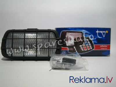 990029-E - fog lamp, H3 12/24V, white/ black, square 195x96x83mm - Miglas Lukturis - UNSORTED UNIVER Rīga - foto 1