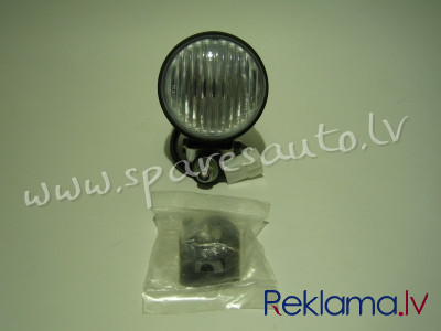 9901299E - fog lamp, H3 12/24V, white/ black, ring 84x90mm - Miglas Lukturis - UNSORTED UNIVERSĀLIE  Рига - изображение 1