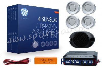 CP17S - Parking assist system - CP17 with buzzer18 mm - silver - Parking Sensori Komplekts - UNSORTE Rīga - foto 1