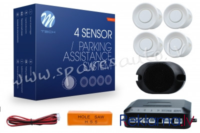 CP17W - Parking assist system - CP17 with buzzer18 mm - white - Parking Sensori Komplekts - UNSORTED Rīga - foto 1
