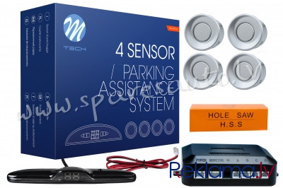 CP24S - Parking assist system - CP24 with buzzer 22 mm - silver - Parking Sensori Komplekts - UNSORT Rīga - foto 1