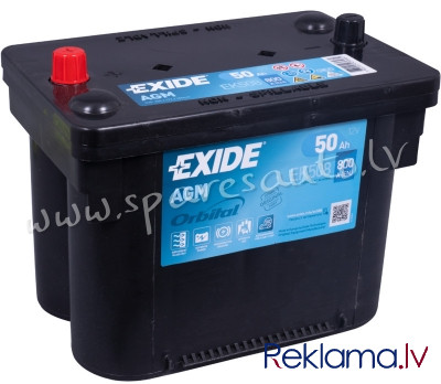K-EK508 - Akumulators EXIDE AGM Orbital Starter EK508 12V 50Ah (c20) 800A(EN) 260x173x206 9/1 - Akum Рига - изображение 1