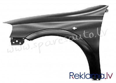 POP10017AL(I) - 'OEM: 6101303' with hole for flasher, Galvanized metal, CZ - Spārns - OPEL ASTRA  G  Рига - изображение 1