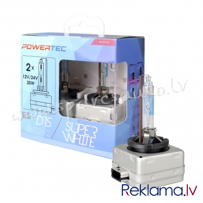PTZSWD1S-DUO - D1S Powertec SuperWhite D1S DUO 2pc - Ksenona Spuldzite D Sērija - UNSORTED XENON BUL Рига - изображение 1
