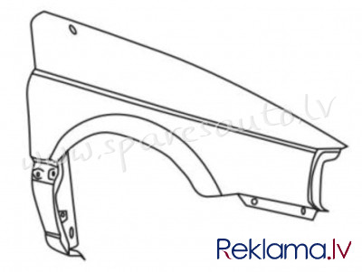 PVW10005ER - 'OEM: 357821022' with hole for flasher R - Spārns - VW PASSAT  B3 (1988-1993) Рига - изображение 1