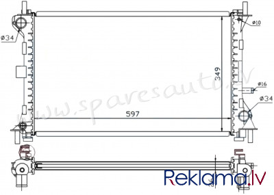 RA62073Q - 'OEM: 1061191' EDA Cooling - Radiators - FORD FOCUS (1998-2004) Rīga - foto 1