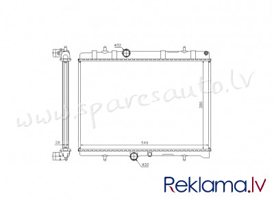 RA63606Q - 'OEM: 1330F5' MT, EDA Cooling - Radiators - PEUGEOT PARTNER (1996-2002) Rīga - foto 1