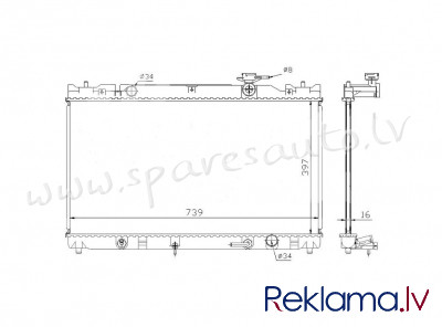 RA64635Q - 'OEM: 16400-28280' AT - Radiators - TOYOTA CAMRY  30 (2001-2005) Рига - изображение 1