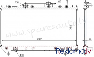 RA64838A - 'OEM: 1640002160' RKSD1/2/3/4/5, MT, EDA\\\Cooling - Radiators - TOYOTA CARINA E (1992-19 Рига - изображение 1