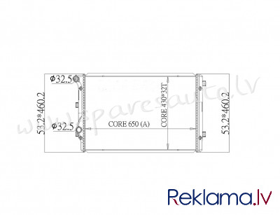 RA65279Q - 'OEM: 1K0121251L' 1.4TSI, 1.8TFSI, 1.8TSI, 2.0TFSI, MT/AT, EDA Cooling - Radiators - VW T Рига - изображение 1