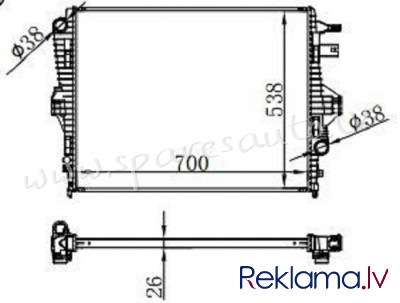 RA65297 - 'OEM: 7P0121253A' 3,6L, 3.0L, 3.0TDI, 3.0TSI, HYBRID, EDA Cooling - Radiators - VW TOUAREG Rīga - foto 1