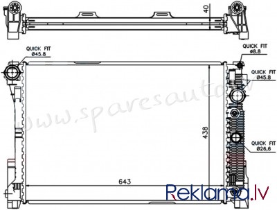 RA67162Q - 'OEM: 2045000603' MT/AT, EDA Cooling - Radiators - MERCEDES GLK-KL X204 (2012-2015) Рига - изображение 1