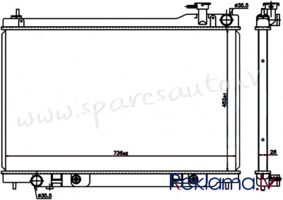RA68119Q - 'OEM: 21460-CM80B' Koyorad - Radiators - INFINITI FX35/FX45 (2003-2008) Rīga - foto 1