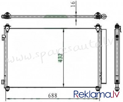 RC3613 - 'OEM: TD1161480A' EDA Cooling - Kondicioniera Radiators - MAZDA CX-9 (2013-2016) Рига - изображение 1