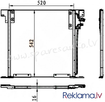 RC94226 - 'OEM: 6388350170' EDA Cooling - Kondicioniera Radiators - MERCEDES VITO (1995-2003) Рига - изображение 1