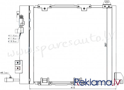 RC94385 - 'OEM: 1850056' 1.7TD, 2.0TD, 2.2TD, EDA Cooling - Kondicioniera Radiators - OPEL ZAFIRA  A Рига - изображение 1