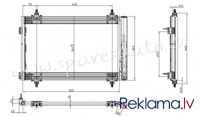 RC94826 - 'OEM: 976062' EDA Cooling - Kondicioniera Radiators - PEUGEOT 307  3_ (2001-2005) Рига - изображение 1