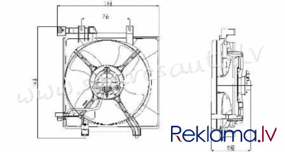 RDSB670040 - 'OEM: 45121AG000' without turbo - Radiatora Difuzors - SUBARU OUTBACK  BP (2003-2006) Rīga - foto 1