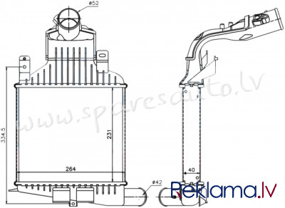 RI96591 - 'OEM: 6302 062' 1.6T, 2.0T, EDA Cooling - Interkūleris - OPEL ZAFIRA  B (2005-2008) Рига - изображение 1