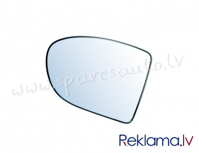 SDSM1010EL - heated, convex, chrome L - Spoguļa Stikls Ar Pamatni - NISSAN QASHQAI (2007-2010) Rīga - foto 1